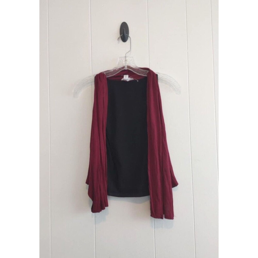 Ambiance Apparel | Women's Maroon Vest Size Small